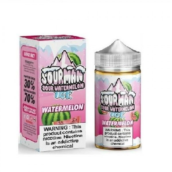 Watermelon Ice 200ml E-Liquid By Sour Man