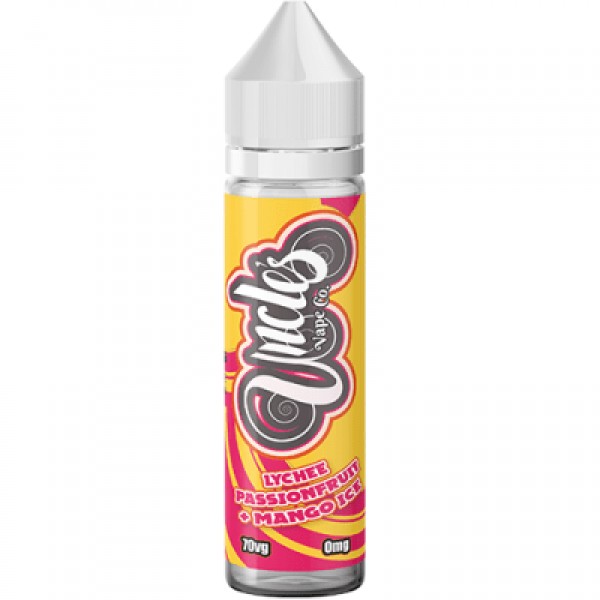 Lychee Passionfruit & Mango Ice Slush 50ml E-Liquid By Uncles Vape Co.