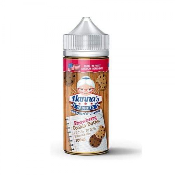 Strawberry Cookie Butter 100ml E-Liquid By Nannas Secrets | BUY 2 GET 1 FREE