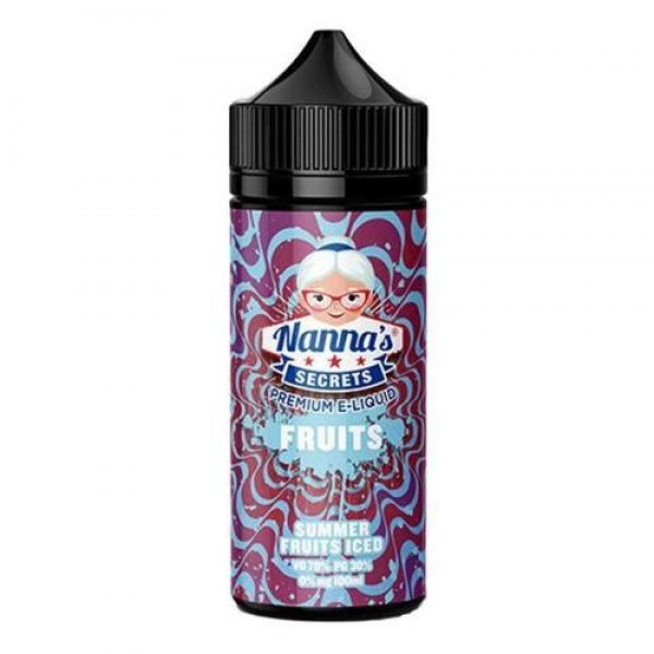 Summer Fruits Iced 100ml E-Liquid By Nannas Secrets Fruits | BUY 2 GET 1 FREE