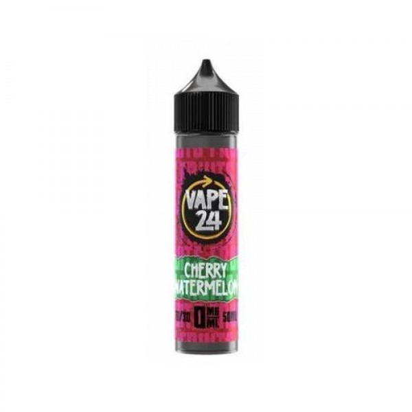 Cherry Watermelon 50ml E-Liquid By Vape 24 | BUY 2 GET 1 FREE