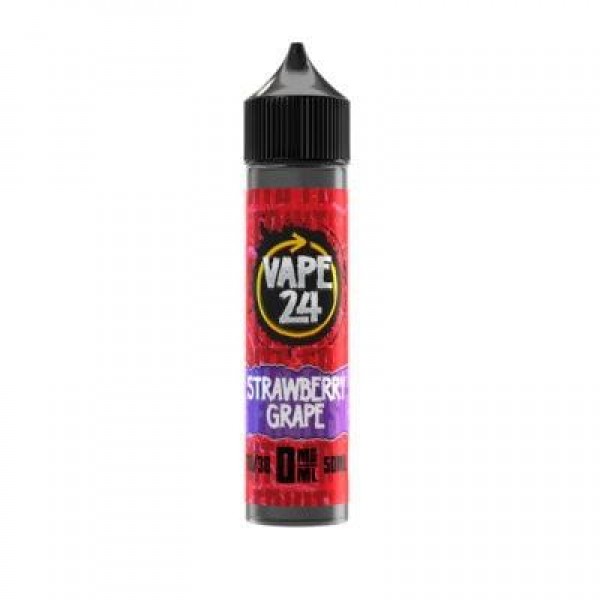 Strawberry Grape 50ml E-Liquid By Vape 24 | BUY 2 GET 1 FREE