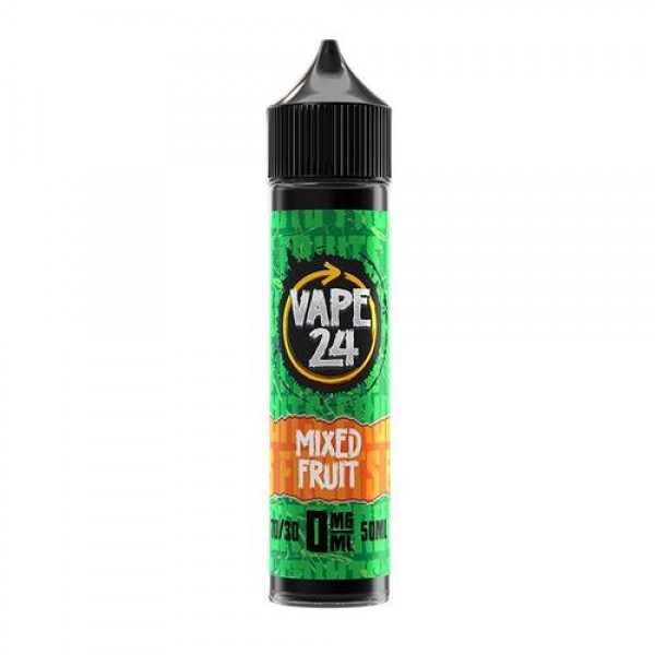 Mixed Fruit 50ml E-Liquid By Vape 24 | BUY 2 GET 1 FREE