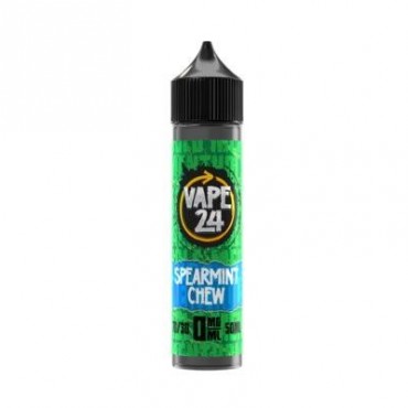 Spearmint Chew 50ml E-Liquid By Vape 24 | BUY 2 GET 1 FREE