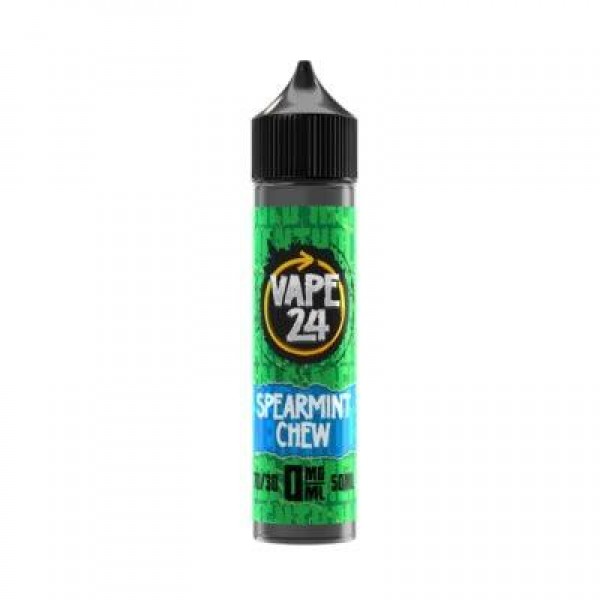 Spearmint Chew 50ml E-Liquid By Vape 24 | BUY 2 GET 1 FREE