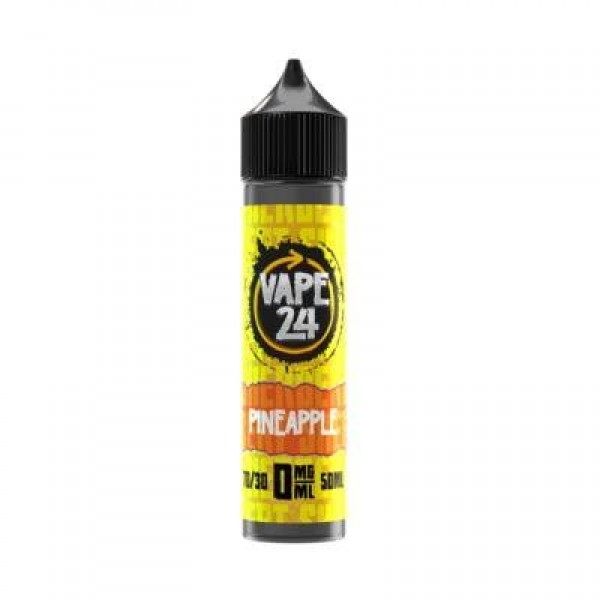 Pineapple 50ml E-Liquid By Vape 24 | BUY 2 GET 1 FREE