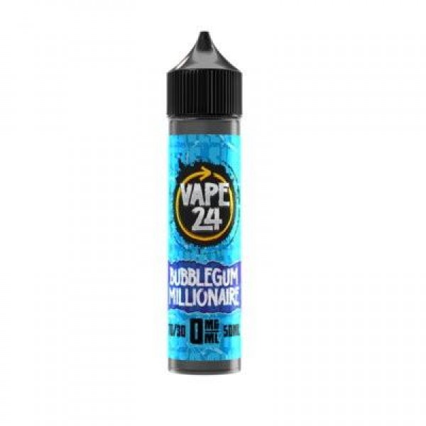 Bubblegum Millionaire 50ml E-Liquid By Vape 24 | BUY 2 GET 1 FREE