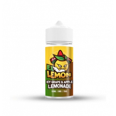 Icy Grape & Apple Lemonade Shortfill E-Liquid by El Lemon 100ml