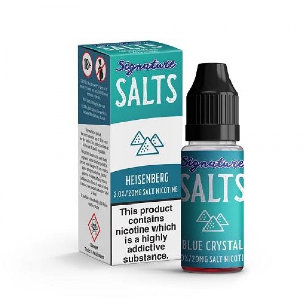 Blue Crystal Nic Salt 10ml By Signature Salts 20mg