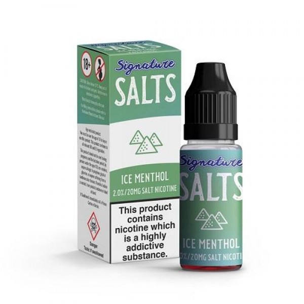 Ice Menthol Nic Salt 10ml By Signature Salts 20mg