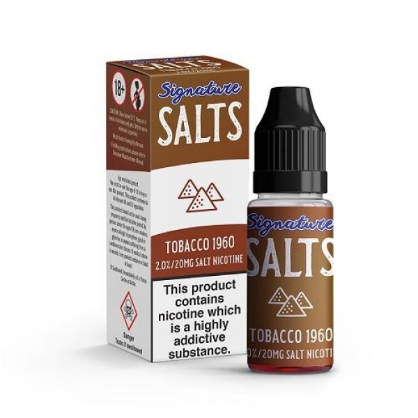 Tobacco 1960 Nic Salt 10ml By Signature Salts 20mg