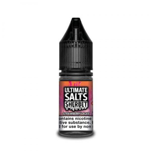 Strawberry Laces 10ml Nicsalt Eliquid by Ultimate Salts Sherbet