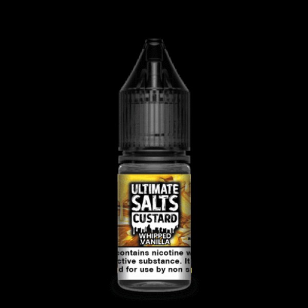 Whipped Vanilla 10ml Nicsalt Eliquid by Ultimate Salts Custard