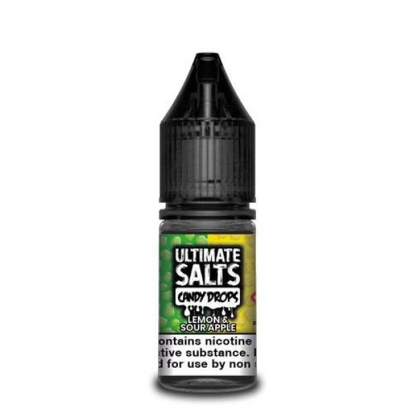 Lemon & Sour Apple 10ml Nicsalt Eliquid by Ultimate Salts Candy Drops