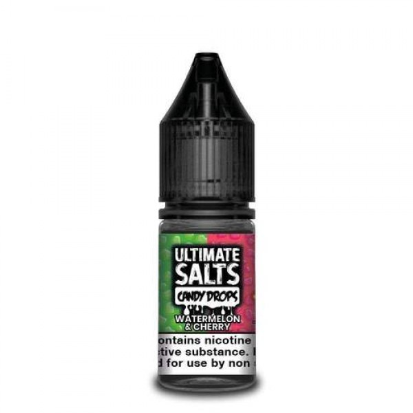 Watermelon & Cherry 10ml Nicsalt Eliquid by Ultimate Salts Candy Drops