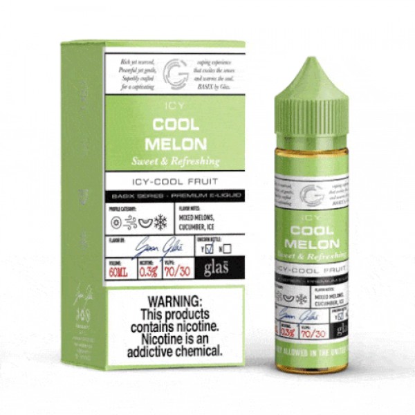 Cool Melon Shortfill 50ml E liquid by Glas Basix