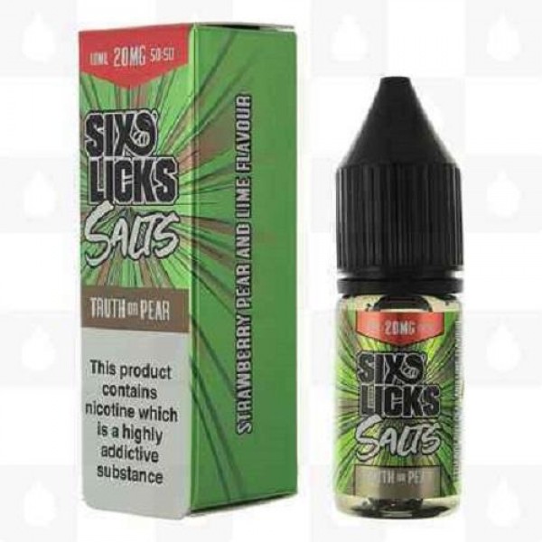 Truth or Pear 10ml Nic Salt Eliquid By Six Licks