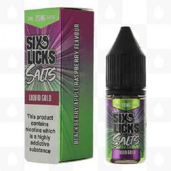 Liquid Gold 10ml Nic Salt Eliquid By Six Licks