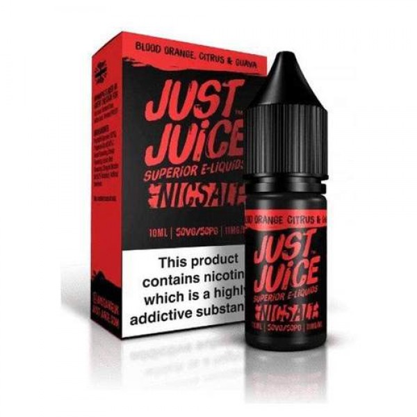 Blood Orange Citrus Guava 10ml Nicsalt Eliquid by Just Juice