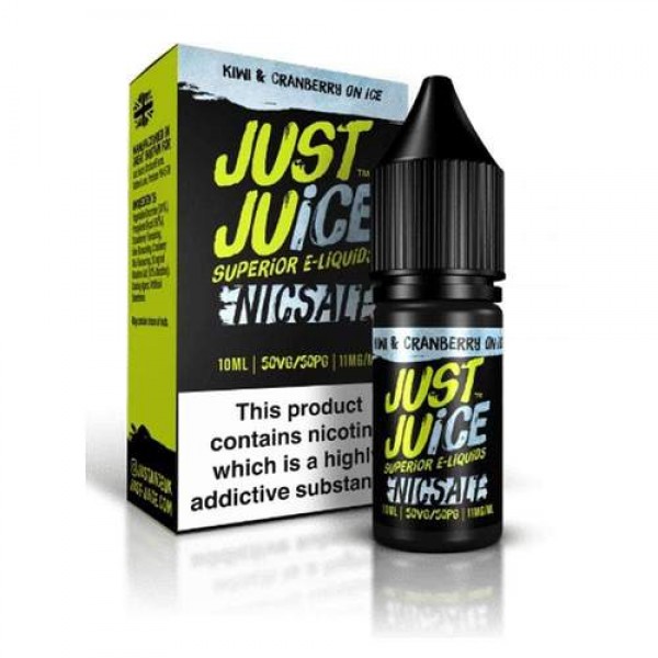 Kiwi & Cranberry on ICE 10ml Nicsalt Eliquid by Just Juice