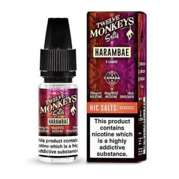 Harambae 10ml Nicsalt Eliquid by Twelve Monkeys