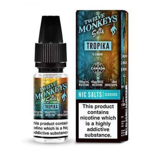 Tropika 10ml Nicsalt Eliquid by Twelve Monkeys