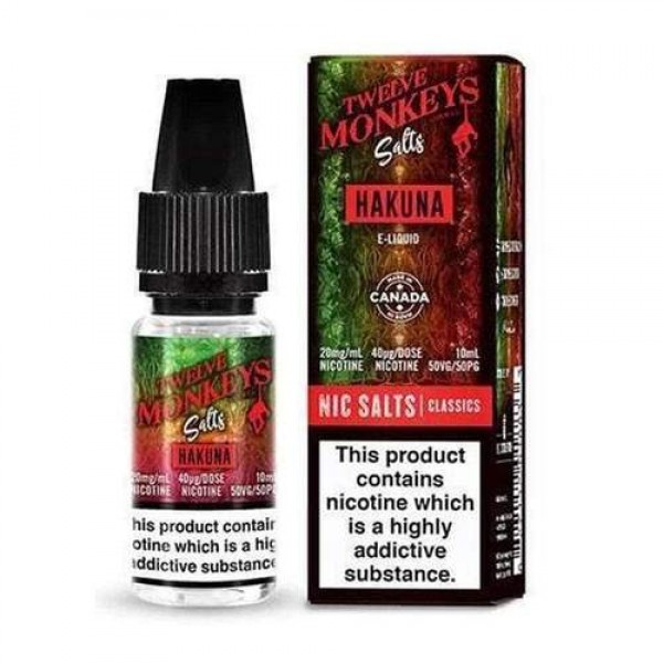 Hakuna 10ml Nicsalt Eliquid by Twelve Monkeys