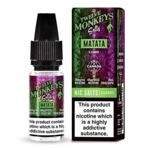 Matata 10ml Nicsalt Eliquid by Twelve Monkeys