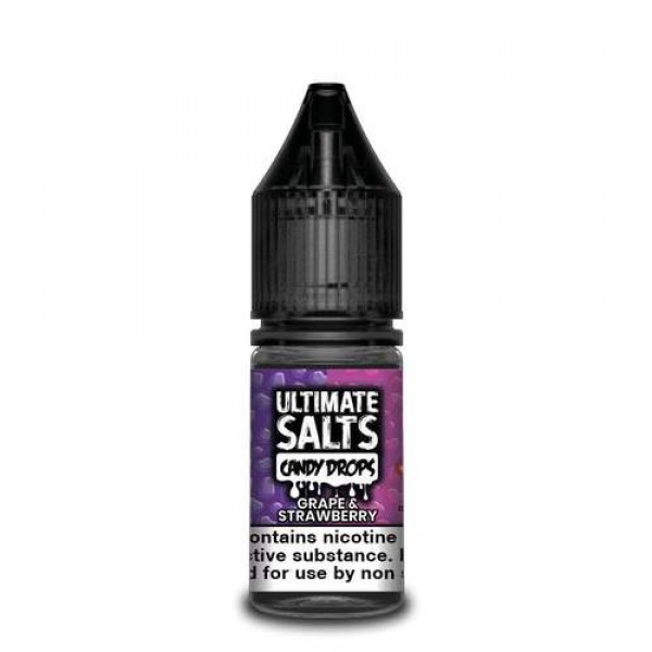 Grape & Strawberry 10ml Nicsalt Eliquid by Ultimate Salts Candy Drops