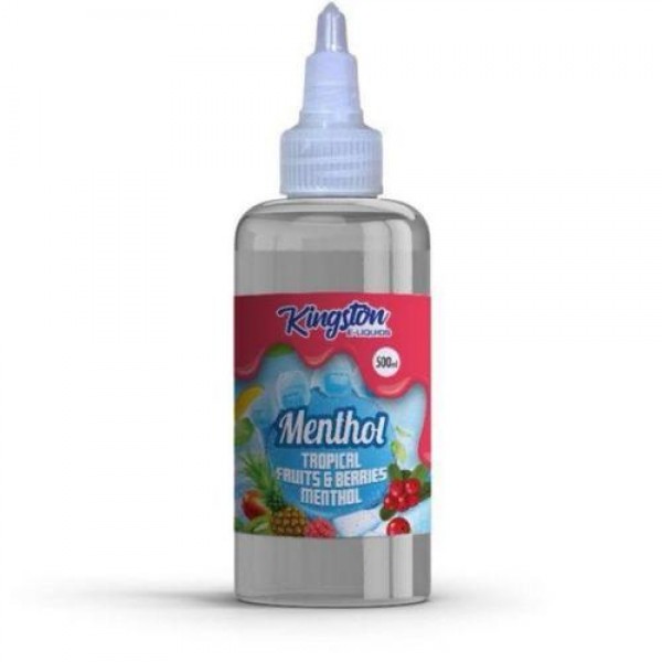 Tropical Fruits, Berries & Menthol E-Liquid By Kingston 500ml