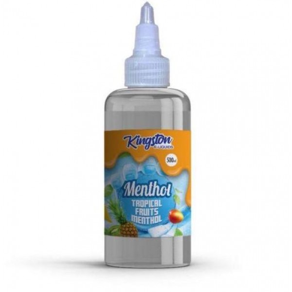 Tropical Fruits & Menthol E-Liquid By Kingston 500ml