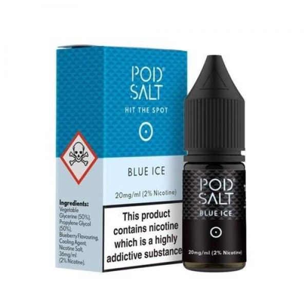 Blue Ice 10ml Nicsalt Eliquid by Pod Salt