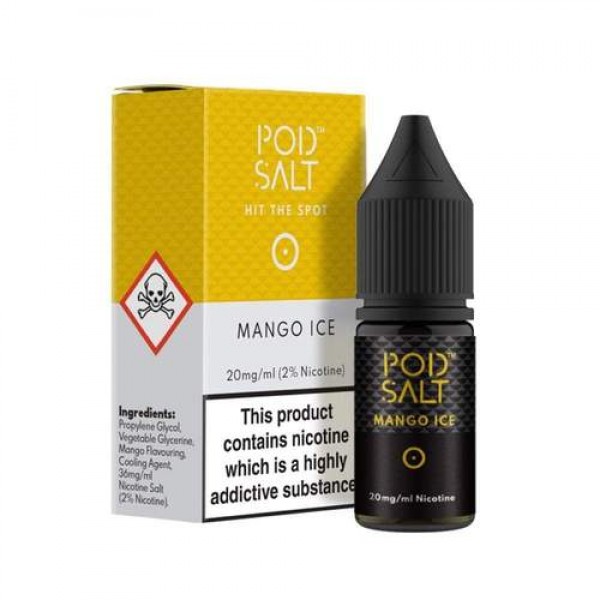 Mango Ice 10ml Nicsalt Eliquid by Pod Salt