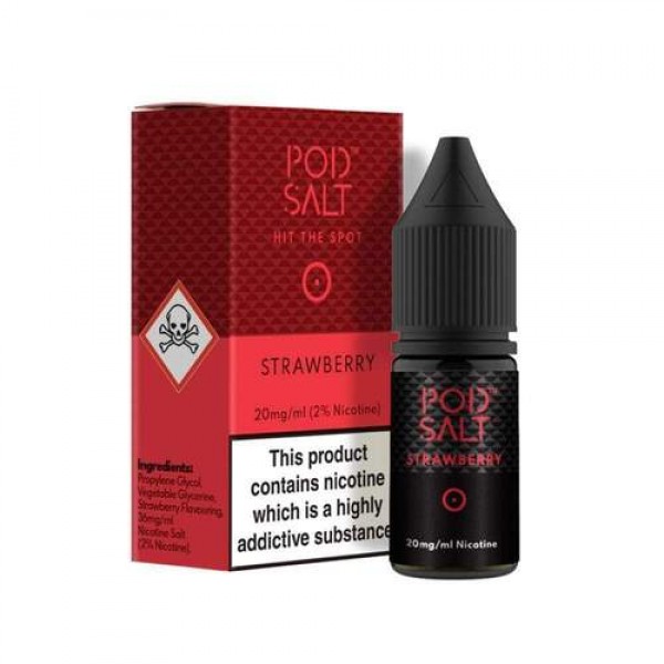 Strawberry 10ml Nicsalt Eliquid by Pod Salt