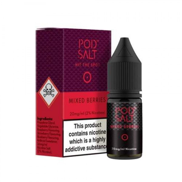 Mixed Berries  10ml Nicsalt Eliquid by Pod Salt