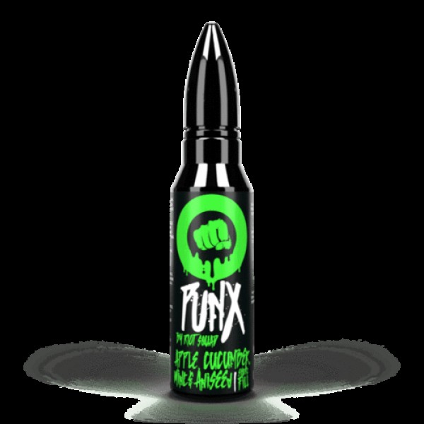 Apple,Cucumber,Mint & Aniseed Shortfill 50ml by Riot Squad Punx