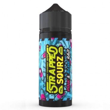 Strapped Sourz Pink Blue Razz E-Liquid-100ml