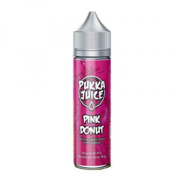 Pink Donut Shortfill 50ml E liquid by Pukka Juice