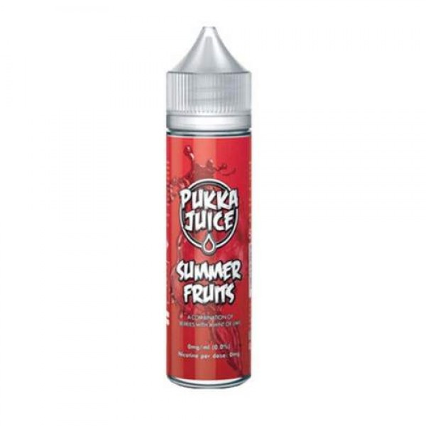 Summer Fruits Shortfill 50ml E liquid by Pukka Juice