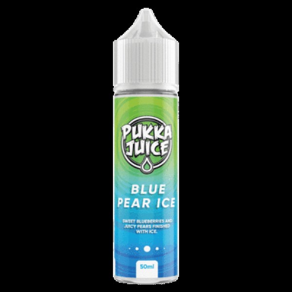 Blue Pear Ice Shortfill 50ml E liquid by Pukka Juice