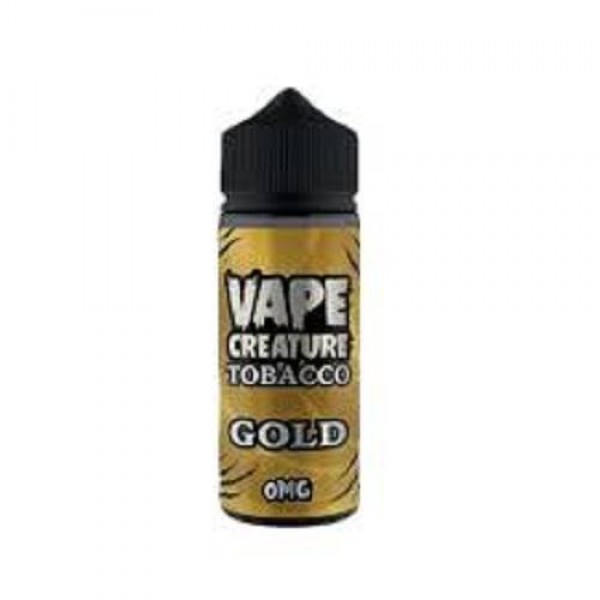 Gold TOBACCO 100ml E-Liquid By Vape Creature | BUY 2 GET 1 FREE