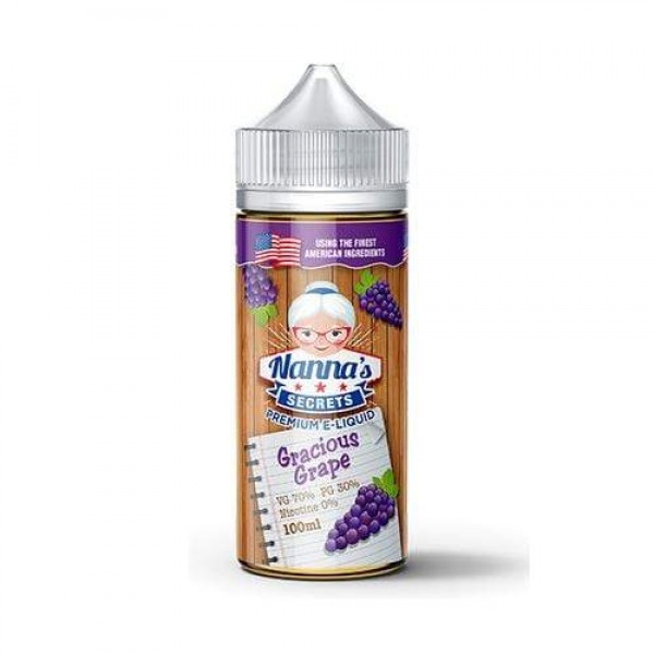 Gracious Grape 100ml E-Liquid By Nannas Secrets | BUY 2 GET 1 FREE