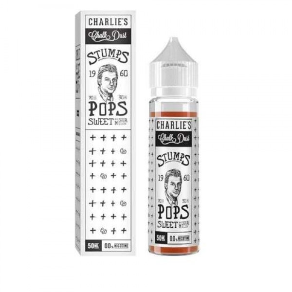 Stumps Pops Sweet & Sour Melon Shortfill by Charlies Chalk Dust