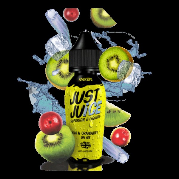 Kiwi & Cranberry Shortfill 50ml E liquid by Just Juice