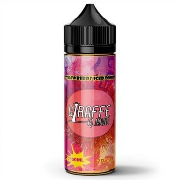 Strawberry Iced Donut 100ml E-Liquid By Giraffe