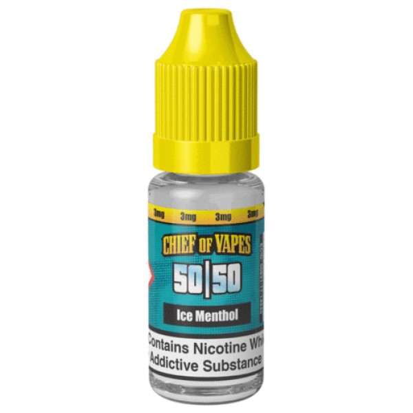 Box of 10 Ice Menthol 10ml E-Liquid By Chief of Vapes