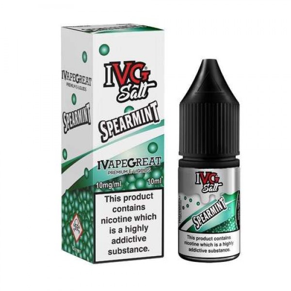 Spearmint 10ml Nicsalt Eliquid by IVG