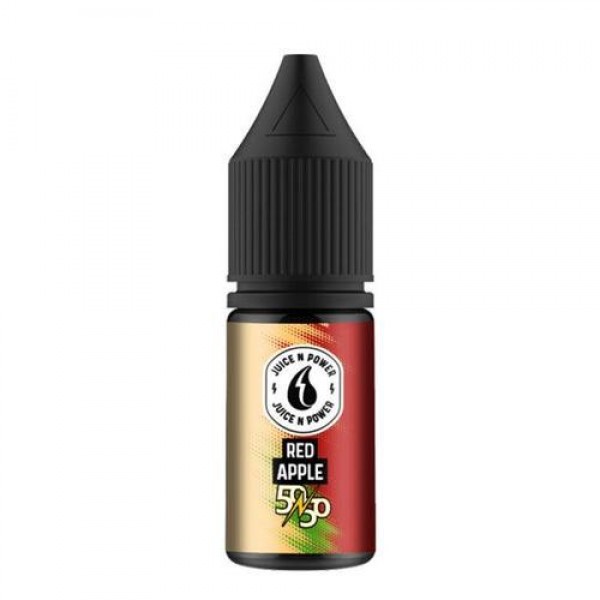 Box of 10 Red Apple 10ml E-Liquid By Juice N' Power