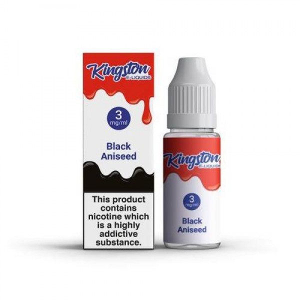 Box of 10 Black Aniseed 10ml E-Liquid By Kingston