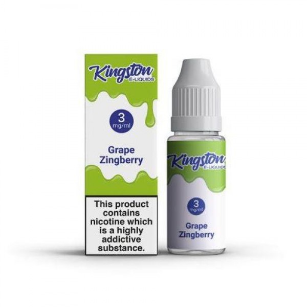 Box of 10 Grape Zingberry 10ml E-Liquid By Kingston